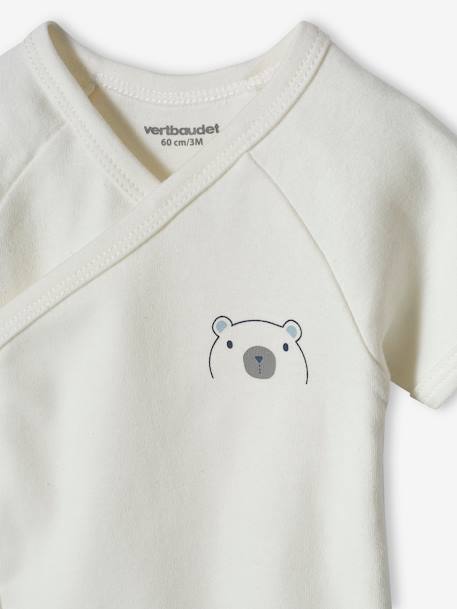 Set van 5 babyrompers opening voorzijde hemelsblauw - vertbaudet enfant 