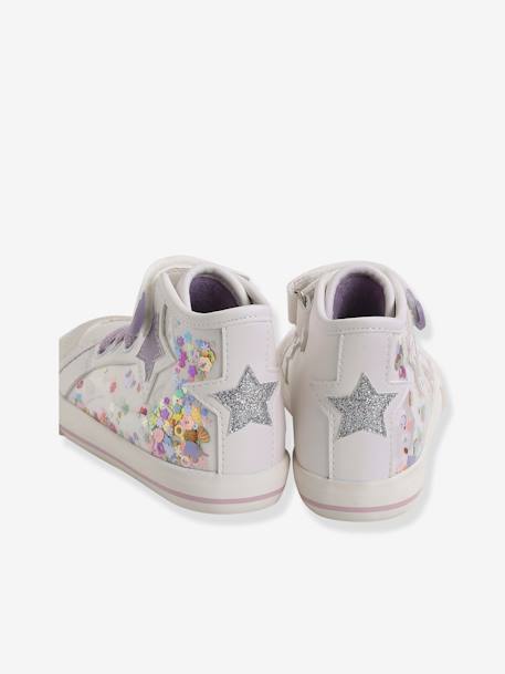 Hoge sneakers voor meisjes, kleutercollectie lila - vertbaudet enfant 