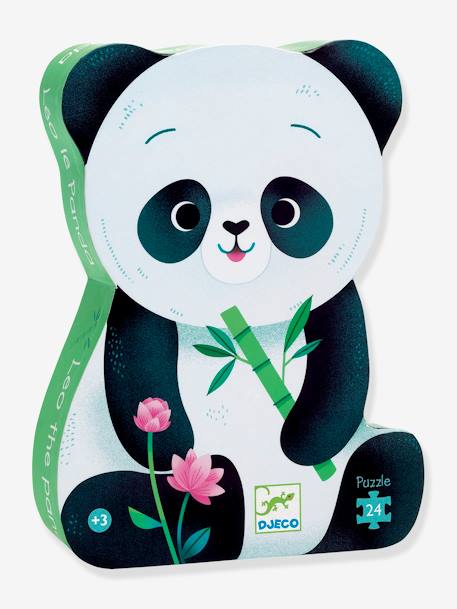 24 delige puzzel Leo panda DJECO wit - vertbaudet enfant 