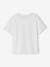 T-shirt met college-uitstraling voor jongens blauw+wit - vertbaudet enfant 