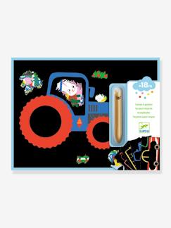 Speelgoed-Creatieve activiteiten-Tekenen en schilderen-Kraskaarten voertuigen om te ontdekken DJECO