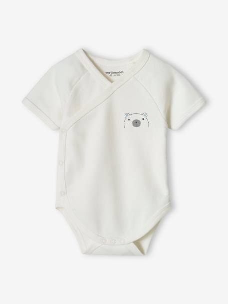 Set van 5 babyrompers opening voorzijde hemelsblauw - vertbaudet enfant 