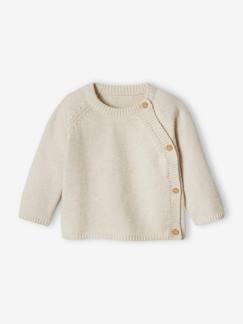 Baby-Trui, vest, sweater-Trui-Babytrui van tricot met opening aan de voorkant