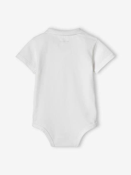 Set van 2 newborn rompertjes met polokraag met zakje hemelsblauw+set inkt - vertbaudet enfant 