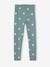 Oeko-Tex® legging met bloemenprint voor meisjes chocoladebruin+ecru+groengrijs+hemelsblauw+nude - vertbaudet enfant 