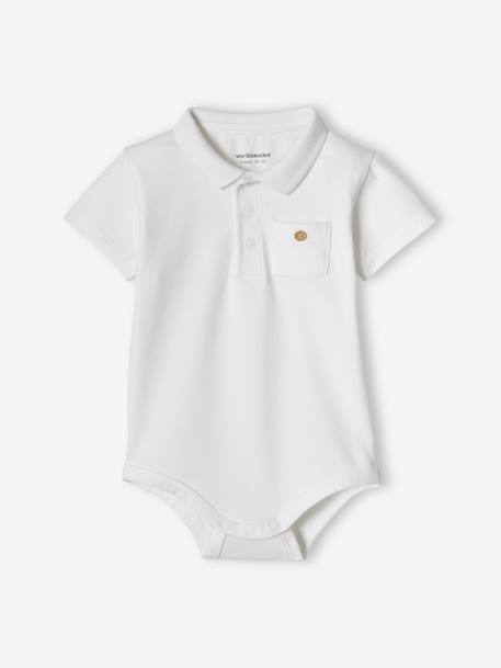 Set van 2 newborn rompertjes met polokraag met zakje hemelsblauw+set inkt - vertbaudet enfant 