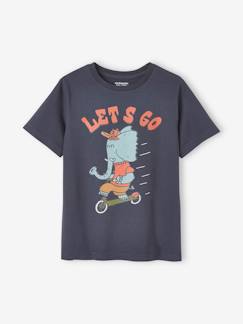 Jongens-T-shirt, poloshirt, souspull-Jongensshirt met leuk dierenmotief