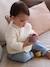 Gewatteerd babyvestje met dubbele borstband Eierschaalkleur+vanille - vertbaudet enfant 