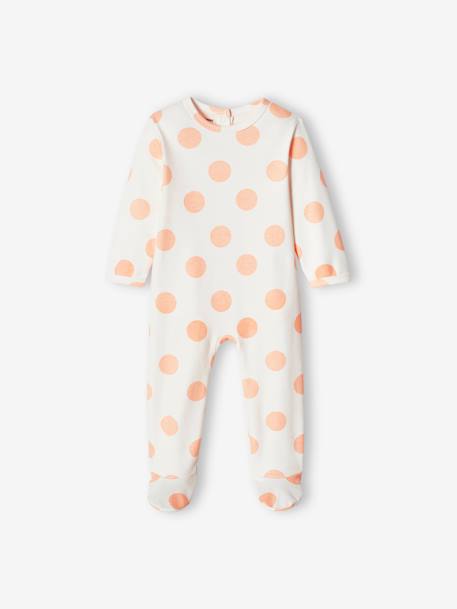 Set van 3 basic interlock slaappakjes lila (poederkleur) - vertbaudet enfant 