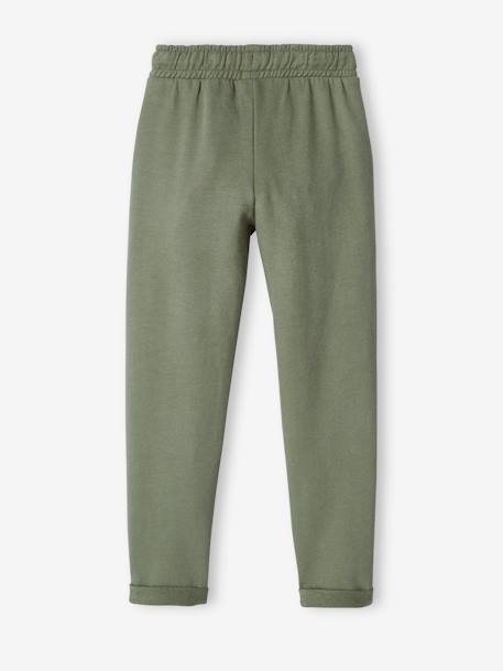 Broek jongen van molton GECHINEERD MARINE+saliegroen+Zwart - vertbaudet enfant 