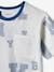 Sportshirt met grote letters voor jongens wit - vertbaudet enfant 