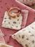 Set van 10 washandjes plantenprint/blauw/groen+set roze - vertbaudet enfant 