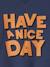 Sweater opschrijft 'Have a nice day' voor jongens leiblauw - vertbaudet enfant 