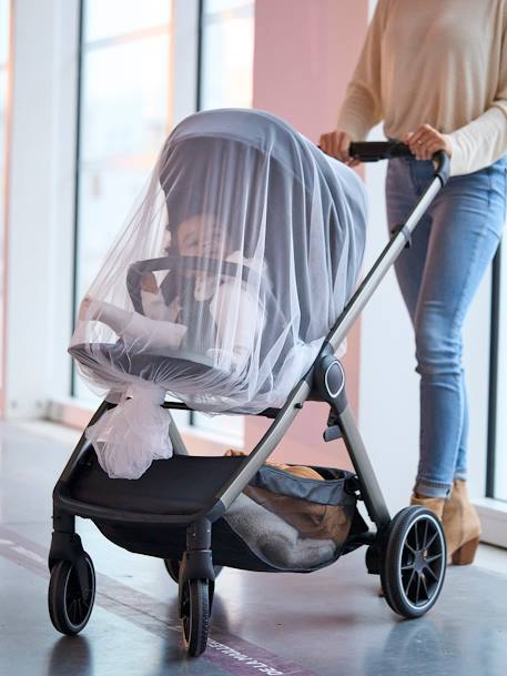 Muskietennet kinderwagen en wieg wit - vertbaudet enfant 