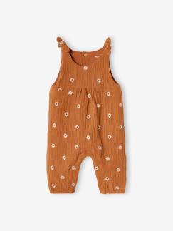 Baby-Salopette, jumpsuit-Boxpakje baby van geborduurd katoengaas