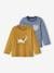 Set van 2 shirts met dierenmotief en strepen brons - vertbaudet enfant 