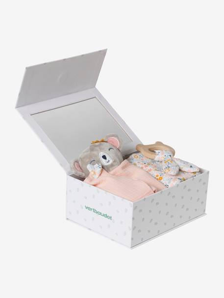 Geschenkdoos met 3 stuks:  slaapzak + personaliseerbare knuffel + rammelaar blauw+Koala - vertbaudet enfant 