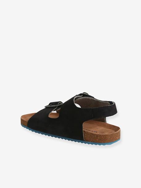 Leren kindersandalen volledig open marineblauw - vertbaudet enfant 