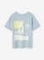 Jongens-T-shirt met groot bootmotief op de rug hemelsblauw - vertbaudet enfant 