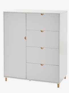 Slaapkamer en Opbergoplossingen-Slaapkamer-Kast, kleerstaander-Commode met hanggedeelte LIGNE SMILE