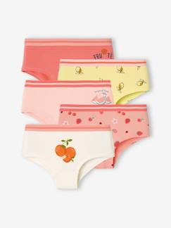 Meisje-Set van 5 shorts fruitmotief meisjes