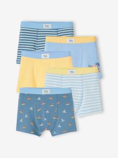 -Set met 5 stretchboxers voor jongens "surf"