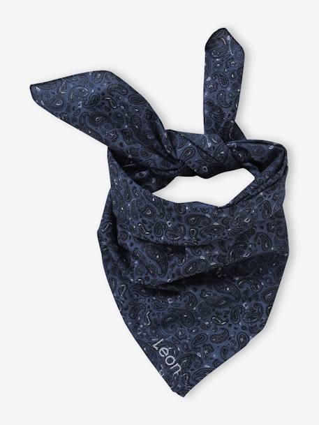 Personaliseerbare jongensbandana marineblauw - vertbaudet enfant 