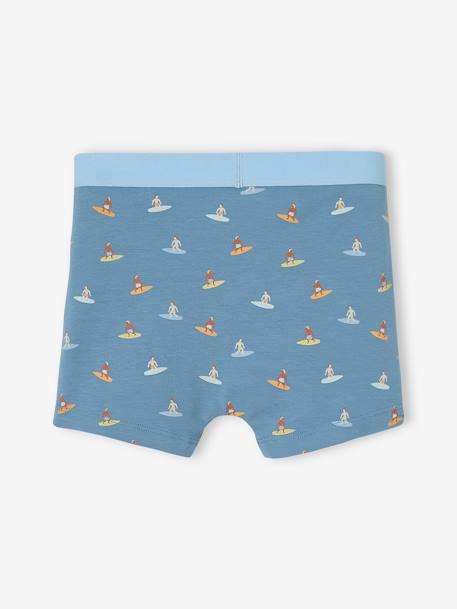 Set met 5 stretchboxers voor jongens 'surf' lichtgeel - vertbaudet enfant 