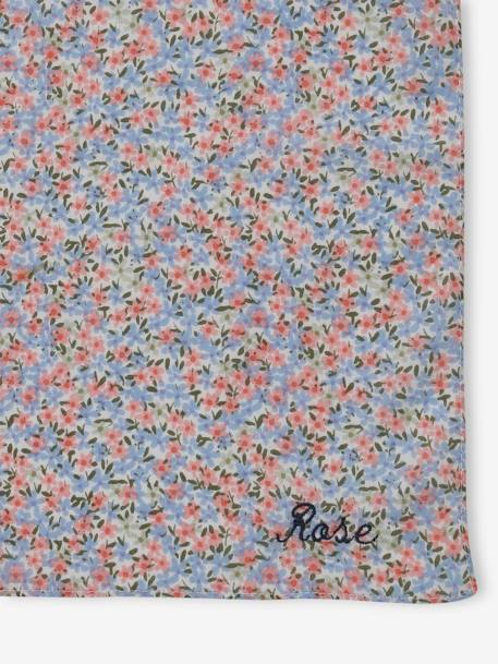 Personaliseerbare sjaal met bloemenprint voor babymeisje rozen - vertbaudet enfant 