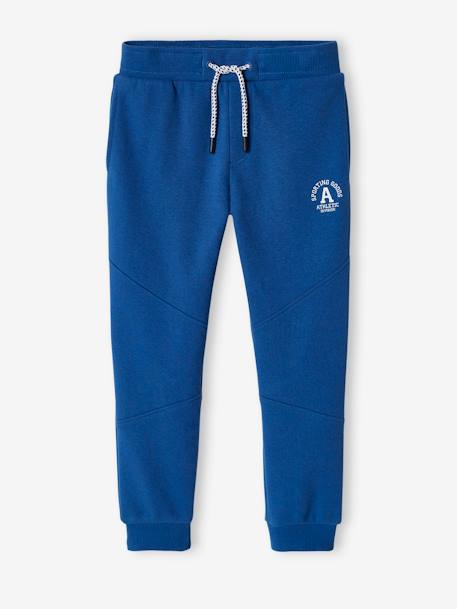 Joggingbroek jongen Athletic chocoladebruin+GROENBLAUW+koningsblauw - vertbaudet enfant 