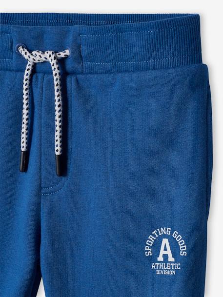 Joggingbroek jongen Athletic chocoladebruin+GROENBLAUW+koningsblauw - vertbaudet enfant 