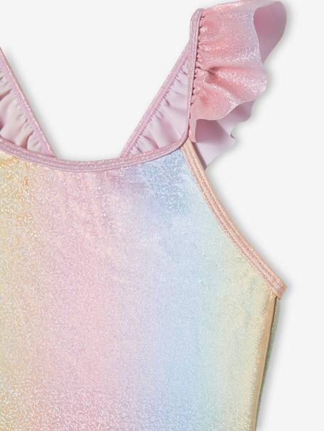 Meisjesbadpak met glitter rozen - vertbaudet enfant 