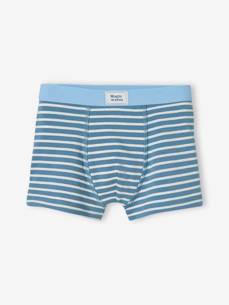 Set met 5 stretchboxers voor jongens 'surf' lichtgeel - vertbaudet enfant 