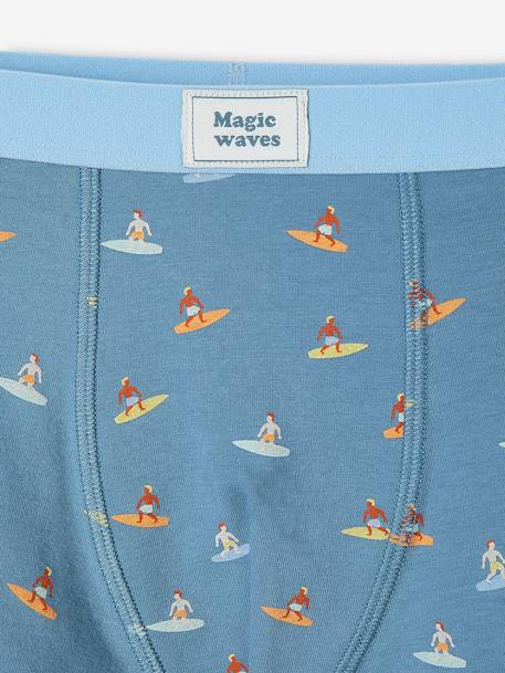 Set met 5 stretchboxers voor jongens 'surf' lichtgeel - vertbaudet enfant 