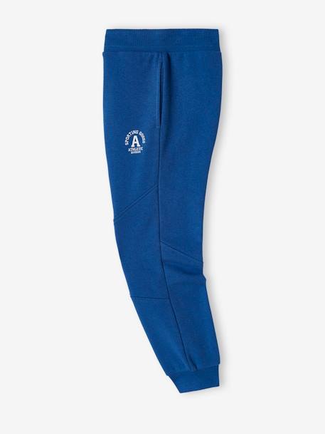 Joggingbroek jongen Athletic chocoladebruin+GROENBLAUW+koningsblauw - vertbaudet enfant 