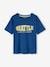 T-shirt met college-uitstraling voor jongens blauw+wit - vertbaudet enfant 