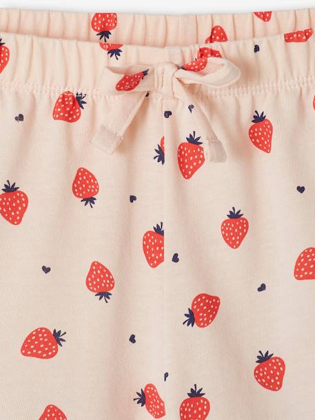 Set met 2 pyjamashorts voor meisjes rozen - vertbaudet enfant 