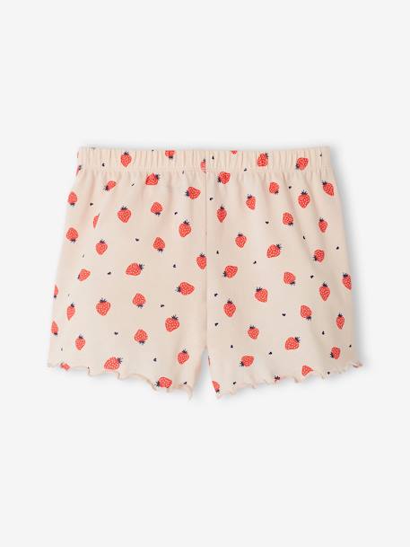 Set met 2 pyjamashorts voor meisjes rozen - vertbaudet enfant 