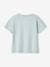 Meisjes-T-shirt met frisou-animatie en iriserende details abrikoos+amandelgroen+ecru+hemelsblauw+inktblauw+marineblauw, gestreept - vertbaudet enfant 