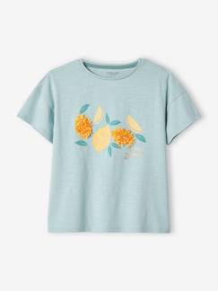 Meisjes-T-shirt met frisou-animatie en iriserende details  - vertbaudet enfant