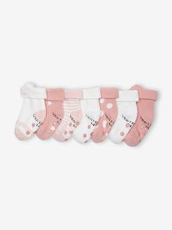 Baby-Sokken, kousen-Set van 7 paar sokjes voor meisjesbaby's met kat.