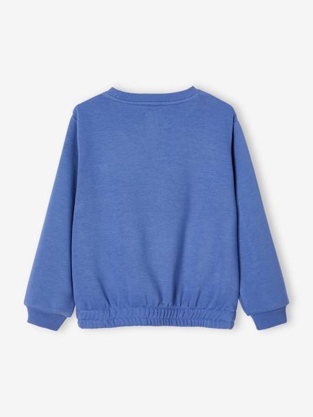 Sportief sweatshirt met 'zonsopgang' voor meisjes blauw - vertbaudet enfant 