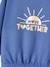 Sportief sweatshirt met 'zonsopgang' voor meisjes blauw - vertbaudet enfant 