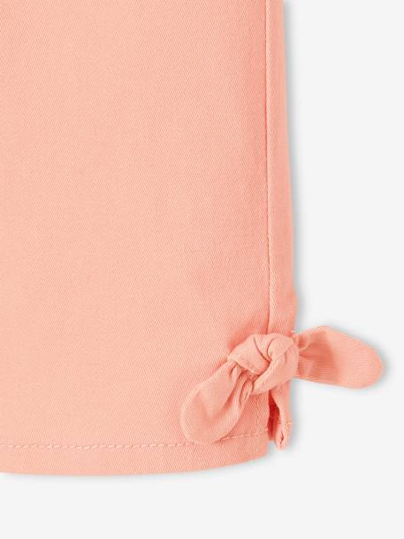 Geknoopte Capri meisjesbroek perzik+roze - vertbaudet enfant 