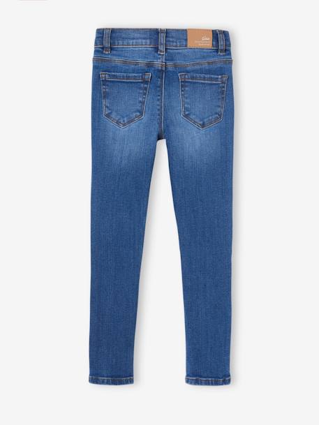 BASICS skinny broek jeansblauw+stone - vertbaudet enfant 