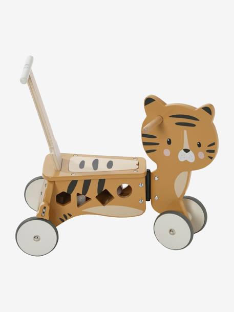 FSC¨-houten drager en loopwagen TANZANIE 2 in 1 hout+rozen - vertbaudet enfant 