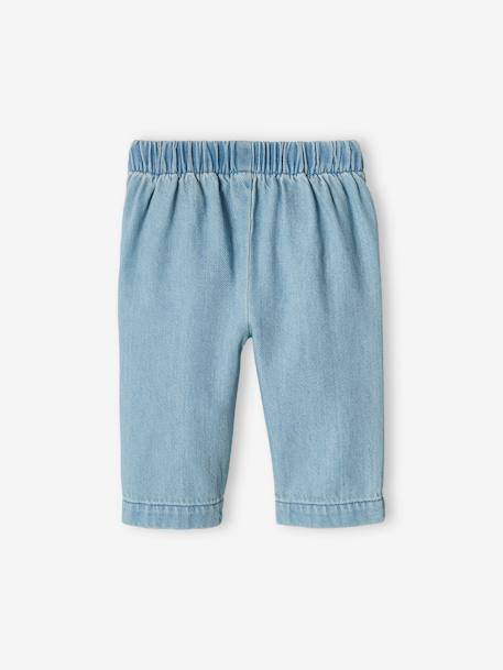 Grote babybroek van denim double stone - vertbaudet enfant 