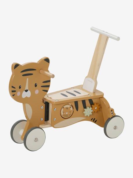 FSC¨-houten drager en loopwagen TANZANIE 2 in 1 hout+rozen - vertbaudet enfant 