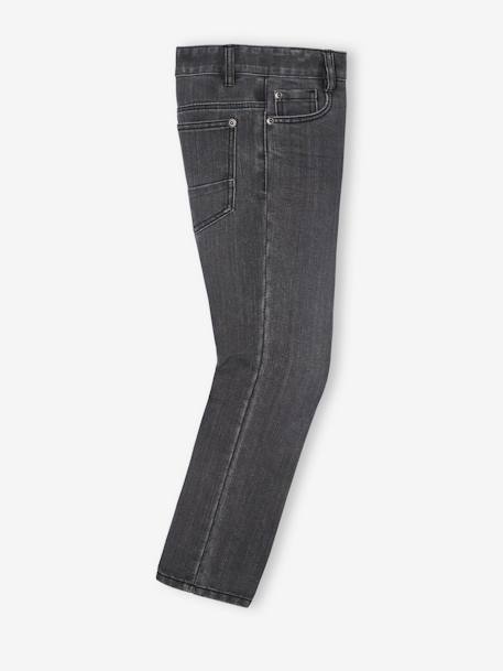 Onverwoestbare rechte jeans jongens denim stone+denimgrijs+onbewerkt denim - vertbaudet enfant 