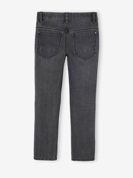 Onverwoestbare rechte jeans jongens denim stone+denimgrijs+onbewerkt denim - vertbaudet enfant 